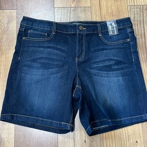 Dark Wash Denim Shorts
